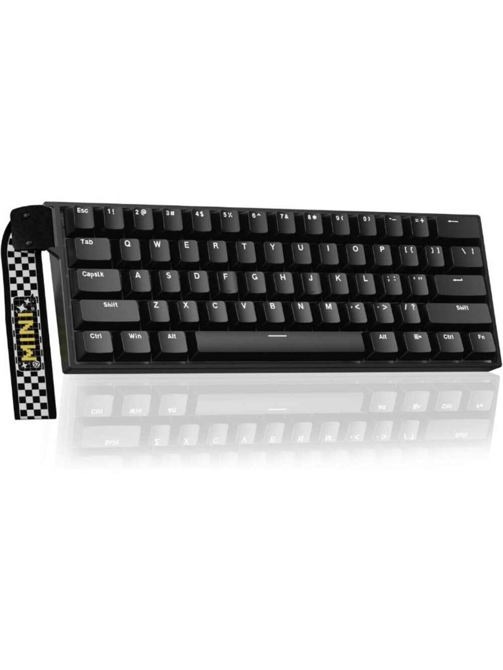 Compact Wireless Gaming Keyboard, 60% Hot Swappable, Tri-Mode, Hall Effect